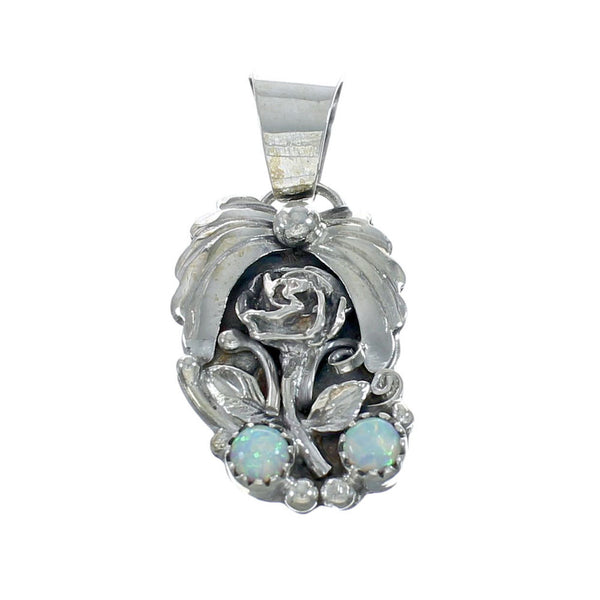 Genuine Navajo Indian Opal Sterling Silver Pendant NX11574