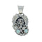 Genuine Navajo Indian Opal Sterling Silver Pendant NX11574