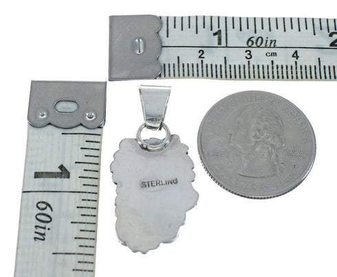 Genuine Navajo Indian Opal Sterling Silver Pendant NX11574