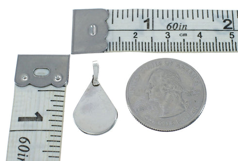 Native American Zuni Multicolor Sterling Silver Pendant NX11579