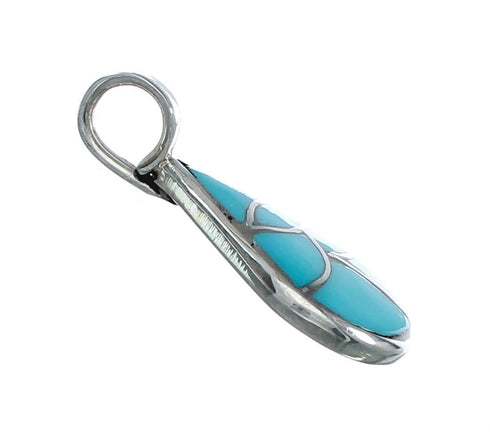 Native American Zuni Turquoise Sterling Silver Pendant NN20425