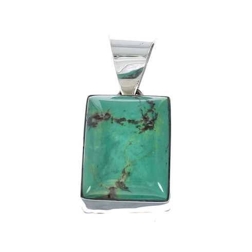Native American Sterling Silver Authentic Turquoise Pendant NN20437