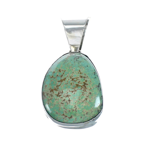 Native American Sterling Silver Authentic Turquoise Pendant NN20472