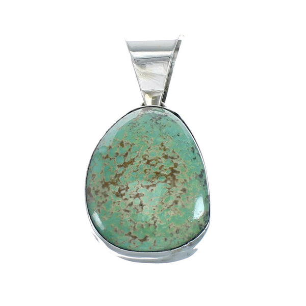 Native American Sterling Silver Authentic Turquoise Pendant NN20472