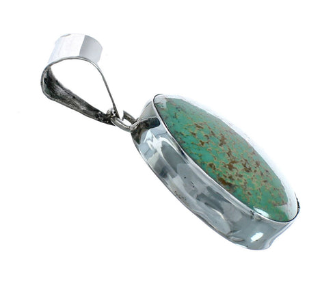 Native American Sterling Silver Authentic Turquoise Pendant NN20472