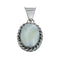 Native American Navajo Mother of Pearl Sterling Silver Pendant NN20467