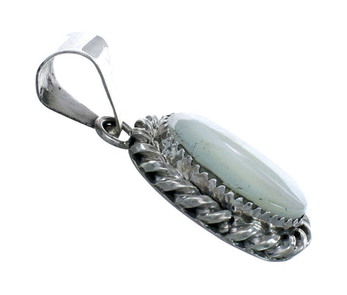 Native American Navajo Mother of Pearl Sterling Silver Pendant NN20467
