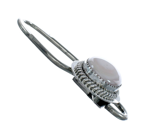 Navajo Pink Shell Sterling Silver Keychain NN20497