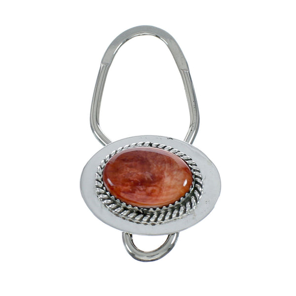 Native American Authentic Sterling Silver Oyster Shell Key Chain NN20495
