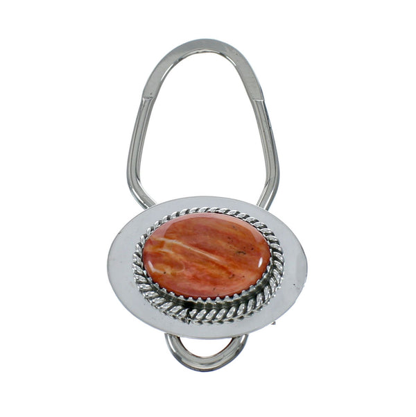 Native American Authentic Sterling Silver Oyster Shell Key Chain NN20496