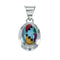 Navajo Manmade Multicolor Inlay Pendant NN20493
