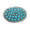 Authentic Navajo Turquoise Genuine Sterling Silver Belt Buckle NN20482