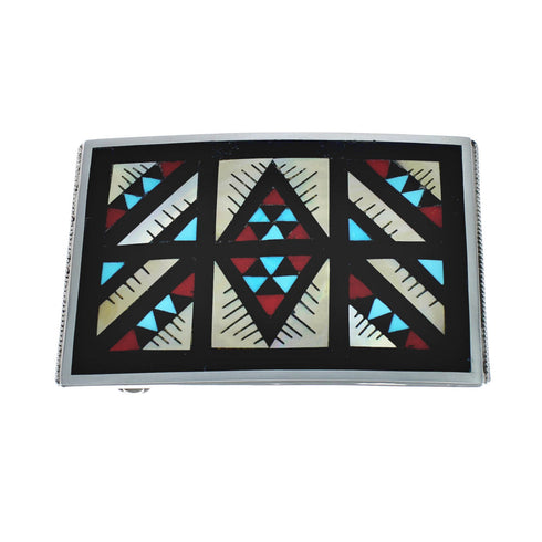 Zuni Multi-Stone Inlay Belt Buckle NN20487