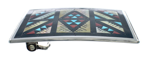 Zuni Multi-Stone Inlay Belt Buckle NN20487