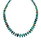 Navajo Native American Sterling Silver And Turquoise Bead Necklace X11630