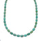 Native American Sterling Silver And Turquoise Navajo Bead Necklace NX11631