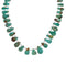 Navajo Genuine Sterling Silver And Turquoise Bead Necklace NX11632
