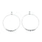 Native American Genuine Sterling Silver Post Hoop Earrings NX11643