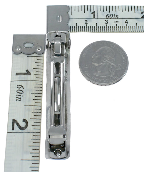 Navajo Sterling Silver Multi-stone Inlay Turquoise Hair Barrette NX11636