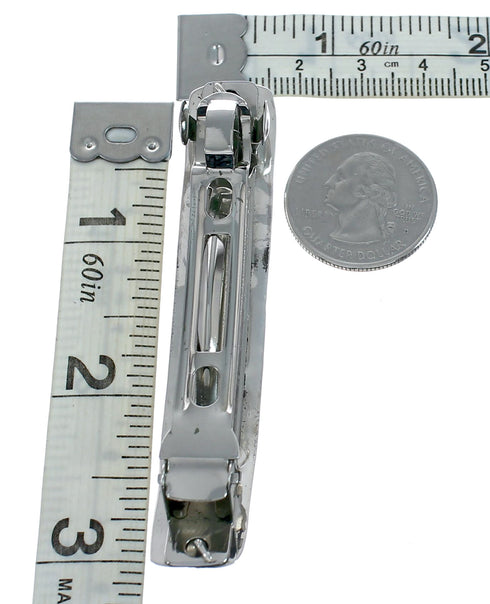 Navajo Sterling Silver Multi-stone Turquoise Hair Barrette NN20481