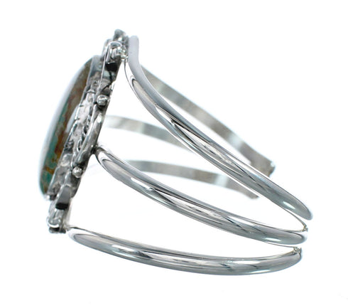Genuine Navajo Kingman Turquoise Sterling Silver Cuff Bracelet NX11620