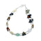 Native American Multicolor Treasure Sterling Silver Bead Bracelet NX11674