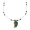 Dragon Blood Leaf Liquid Silver Southwest Bead Necklace NX11667