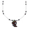 Dragon Blood Leaf Liquid Silver Southwest Bead Necklace NX11668