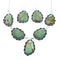 Authentic Navajo Sterling Silver Turquoise Link Necklace Earrings Set NX11657