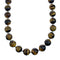 Genuine Sterling Silver And Tiger Eye Southwestern Bead Necklace X11119