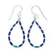 Azurite Hook Dangle Bead Earrings X11094