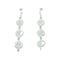 Sterling Silver Mother Of Pearl Bead Post Dangle Earrings X11104