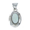 Native American Real Opal And Sterling Silver Pendant X11148