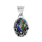 Native American Navajo Multicolor Inlay Pendant X11152