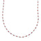 Coral Bead Liquid Sterling Silver Necklace X11159