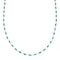 Hand Strung Liquid Silver Malachite Necklace X11161