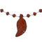 Native Red Jasper Sterling Silver Beaded Necklace X11167