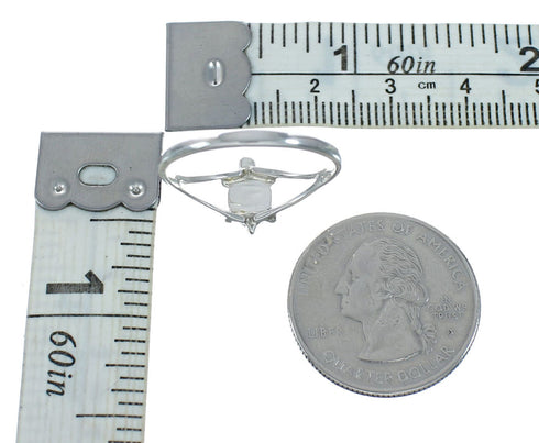 Native American Zuni Opal Sterling Silver Turtle Ring Size 5-3/4 X11129