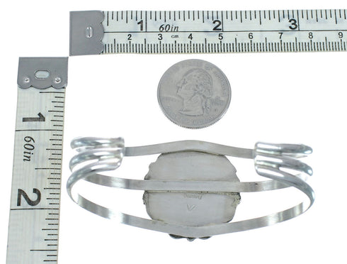 Native American Navajo Multi Stone Sterling Silver Cuff Bracelet X11197