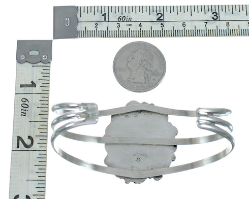 Native American Navajo Amber Sterling Silver Cuff Bracelet X11202