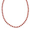 Native American Sterling Silver Coral Bead Necklace X11229