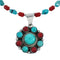 Navajo Multicolor Sterling Silver Necklace Set X11235