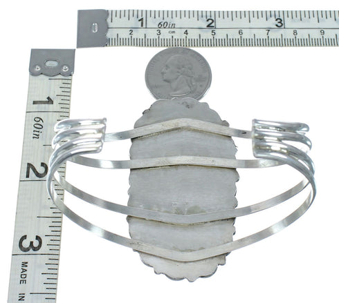 Navajo Amber Sterling Silver Cuff Bracelet X11241