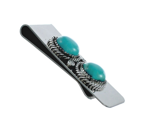 Navajo Turquoise And Sterling Silver Money Clip X11246