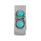 Navajo Turquoise And Sterling Silver Money Clip X11247