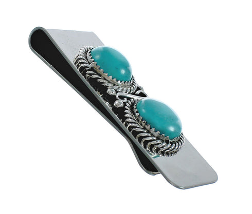 Navajo Turquoise And Sterling Silver Money Clip X11247