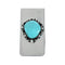 Genuine Turquoise Sterling Silver Navajo Money Clip X11256