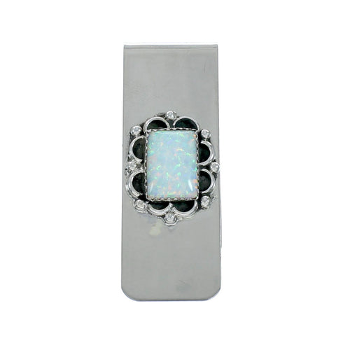 Navajo Opal Genuine Sterling Silver Money Clip X11260