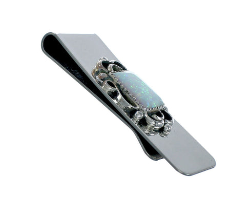 Native American Navajo Opal Sterling Silver Money Clip X11262