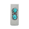 Native American Navajo Turquoise And Sterling Silver Money Clip X11264